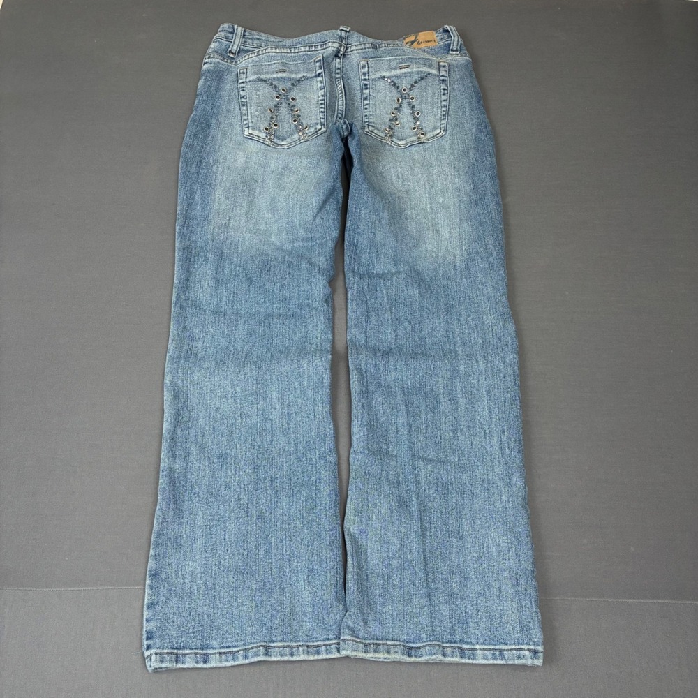 Y2K Flavour Light Wash Bootcut Grommet Stitch Pockets Jeans Women's Size 30x29